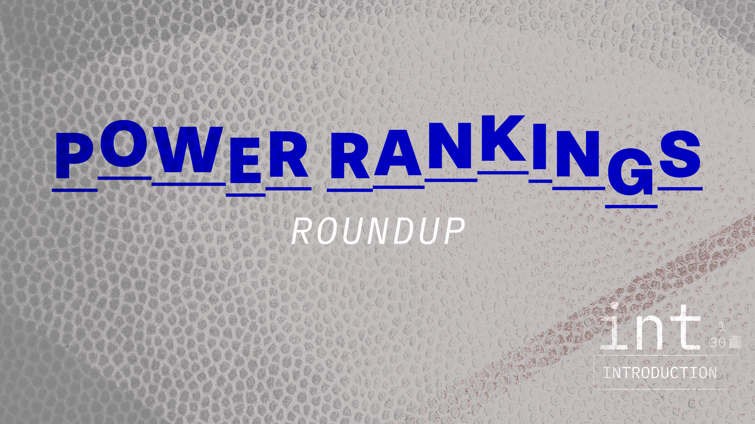 NBA Power Rankings Roundup: Intro (10/22)